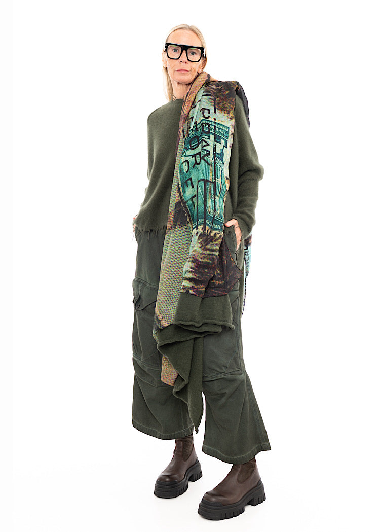 RUNDHOLZ DIP KNITTED SCARF