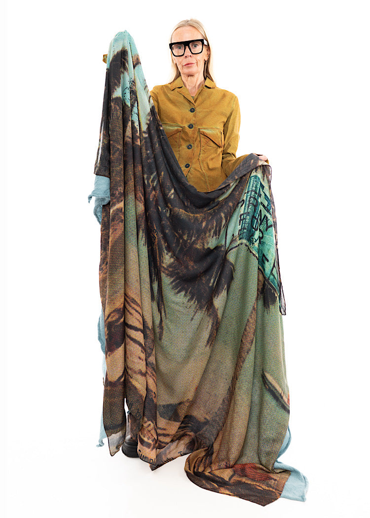 RUNDHOLZ DIP KNITTED SCARF