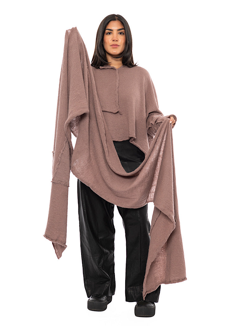 BOILED WOOL POCKET SCARF