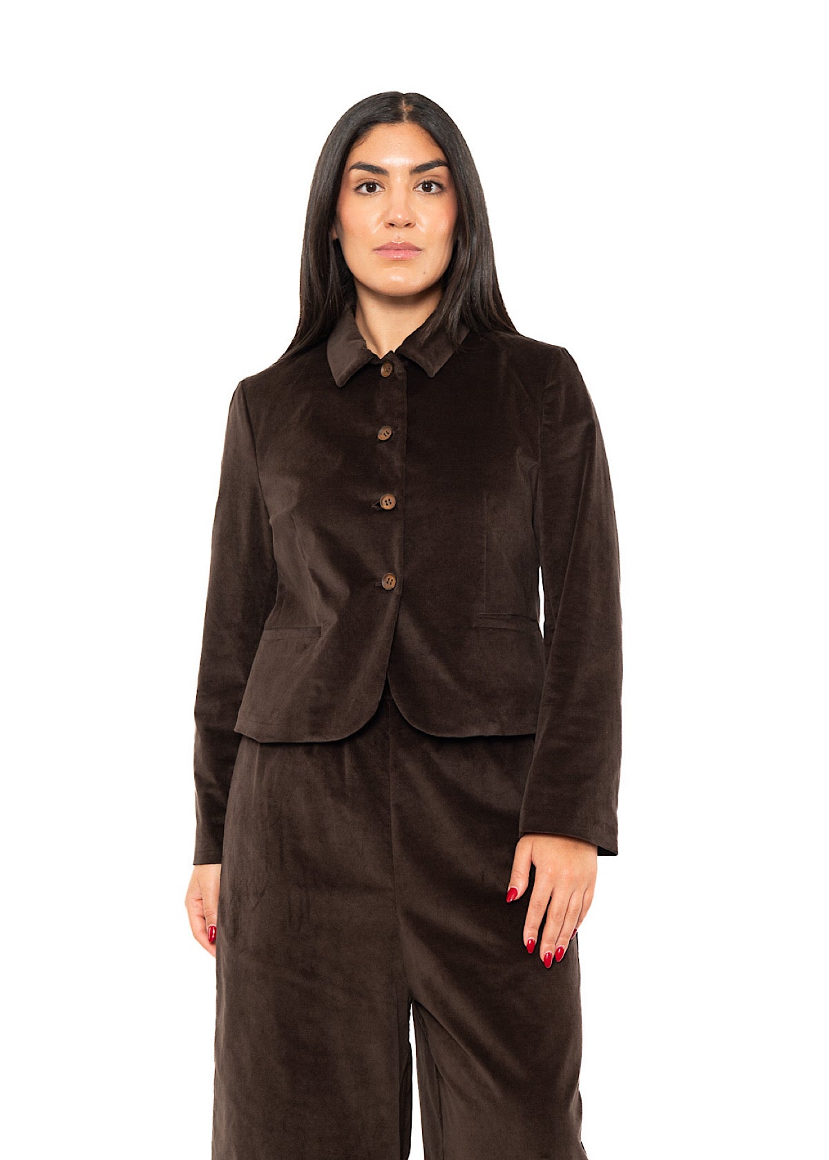CROPPED VELVET GINNY JACKET