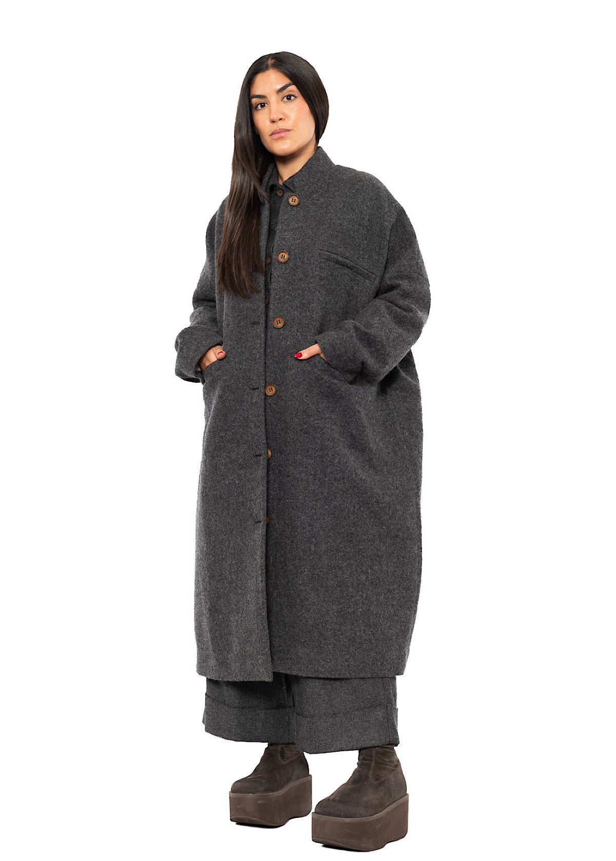 OVERSIZED VIRGIN WOOL ISA COAT