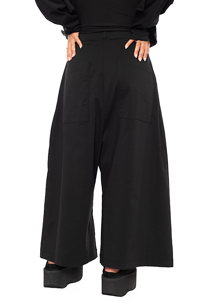 STRETCH WIDE LEG TROUSER