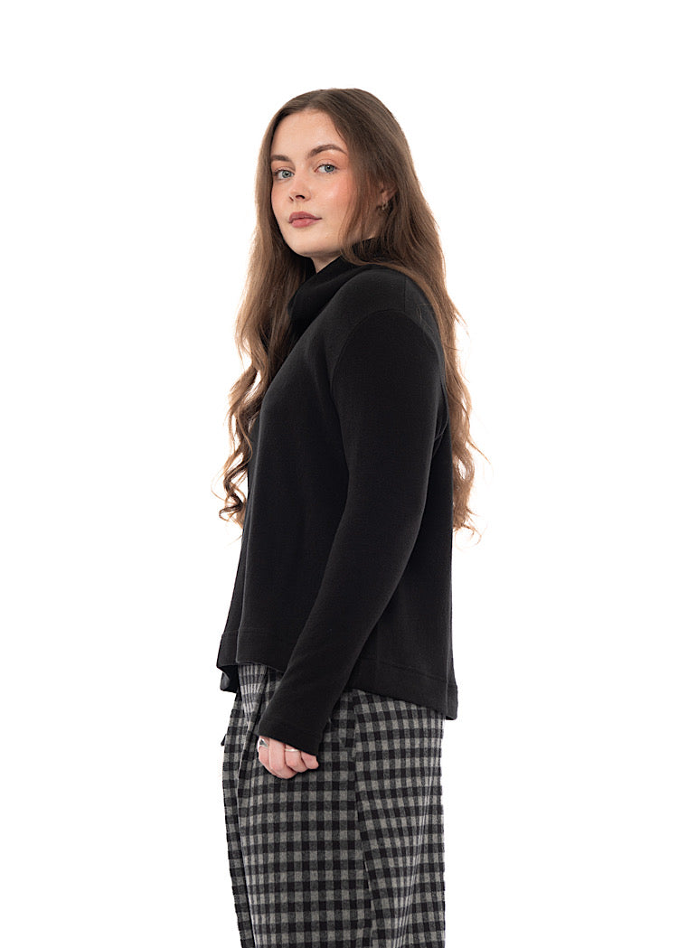 COTTON-FLEECE LYDIA PULLOVER