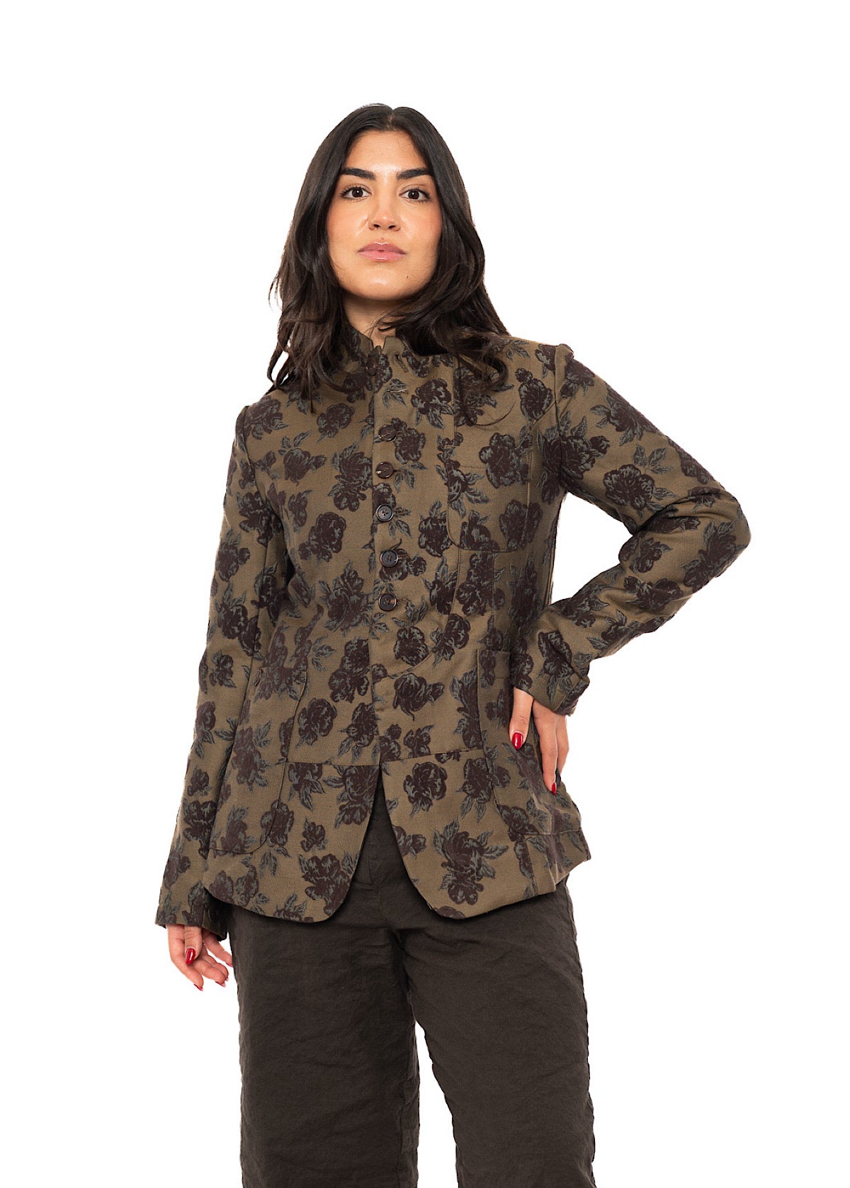 HERITAGE FLORAL STAND COLLAR JACKET