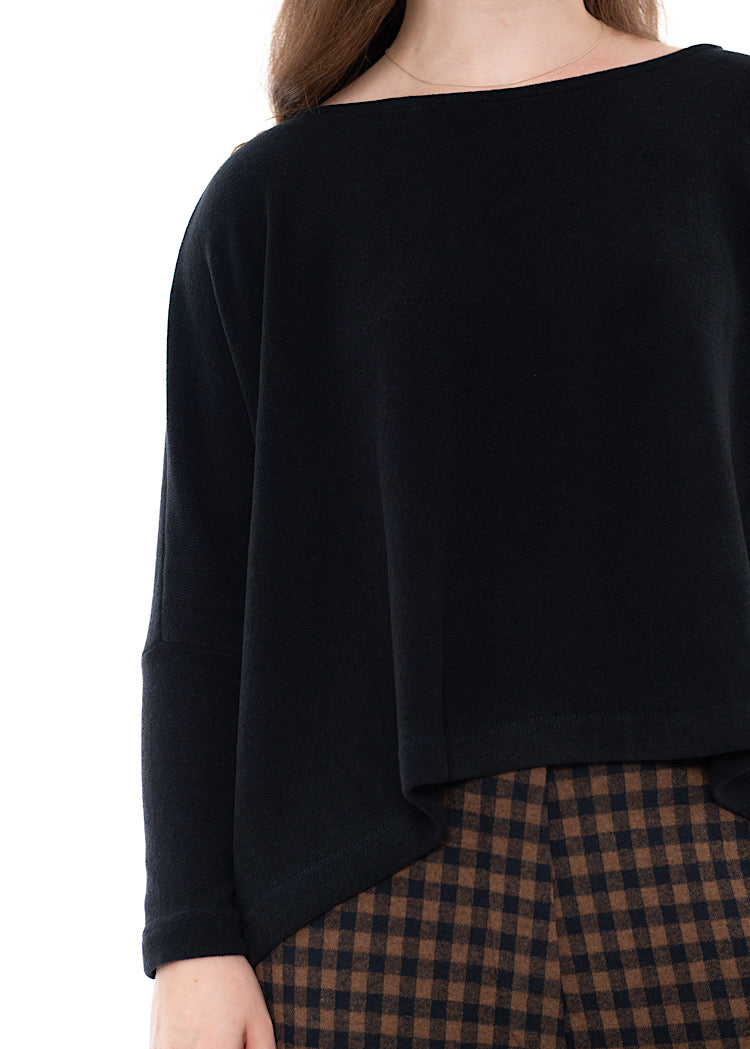 SIGNATURE COTTON-FLEECE KIRA PULLOVER