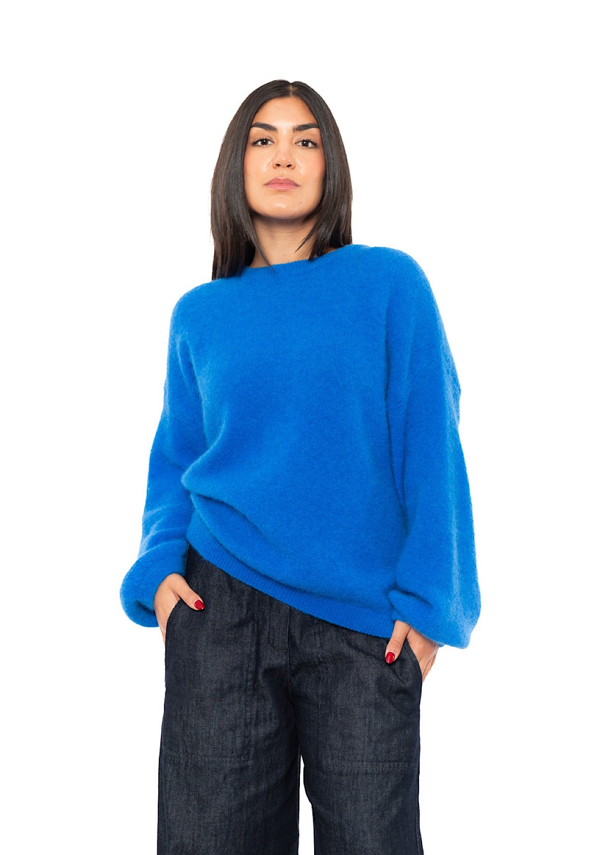 RELAXED ALPACA-MIX PULLOVER