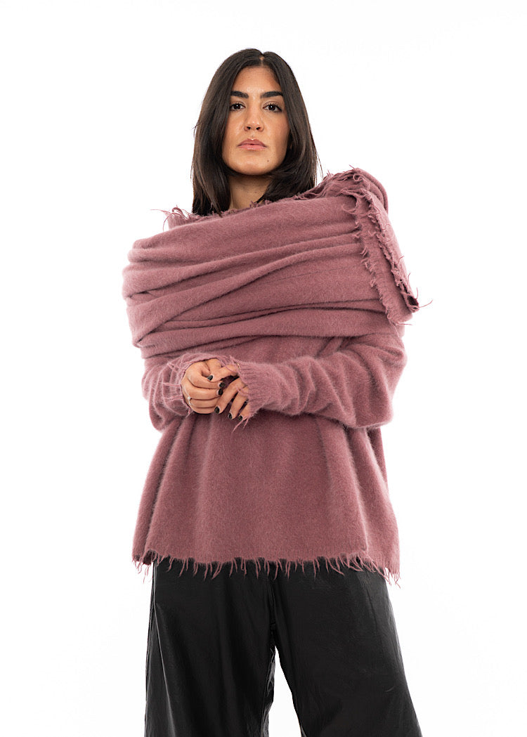 RUNDHOLZ DIP KNITTED SCARF