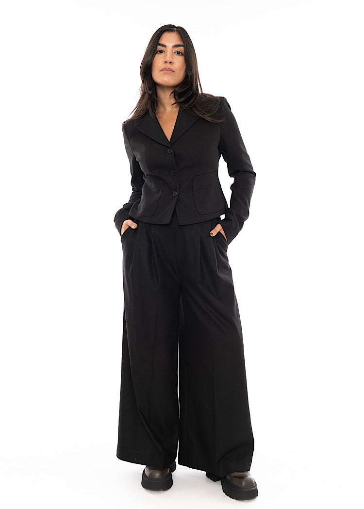 SORT AARHUS CROPPED BLAZER