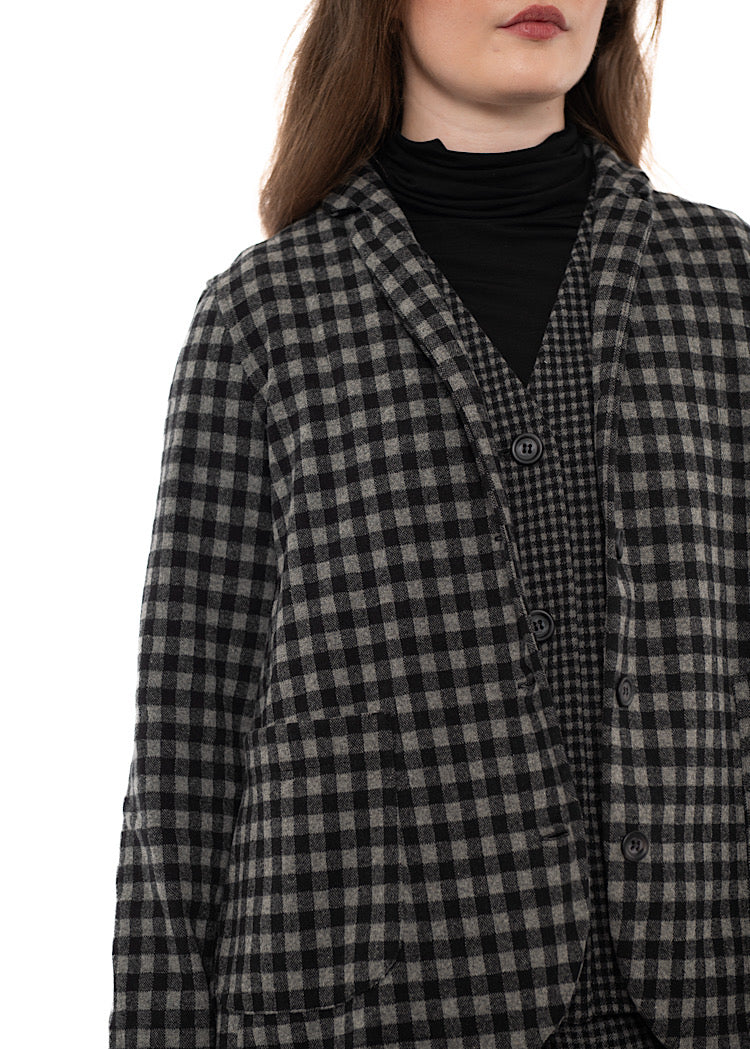 OVERSIZED CHECKED CIMONE JQ JACKET