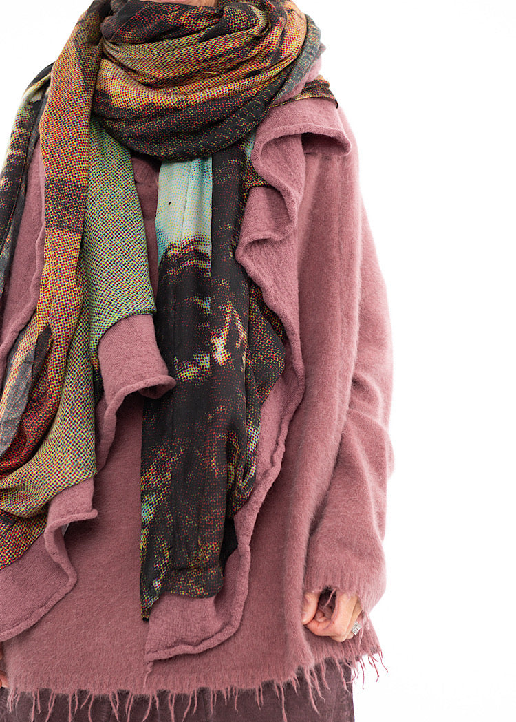 RUNDHOLZ DIP KNITTED SCARF