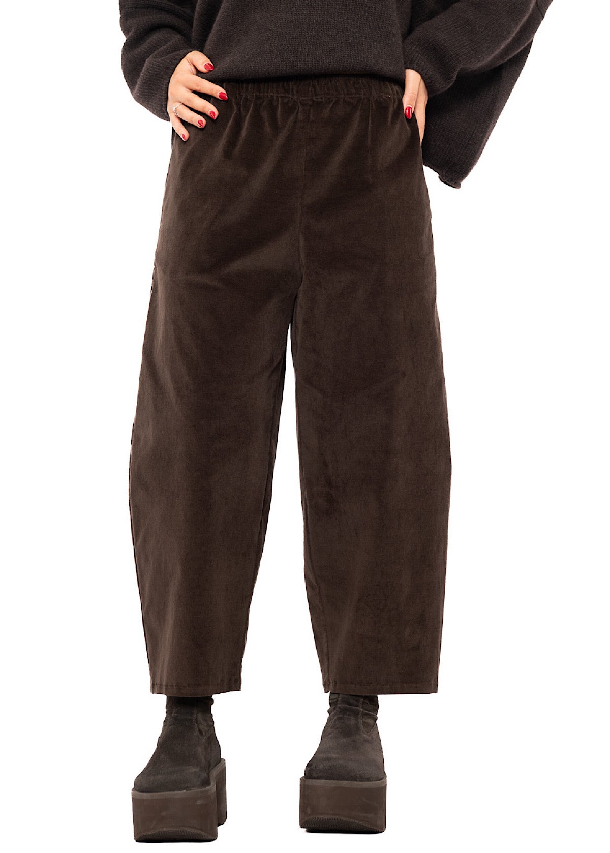 TAPERED VELVET FOSCO TROUSER