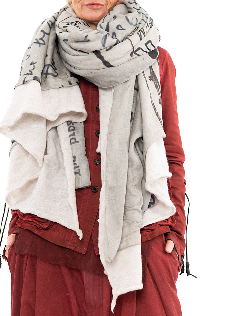 RUNDHOLZ DIP KNITTED SCARF