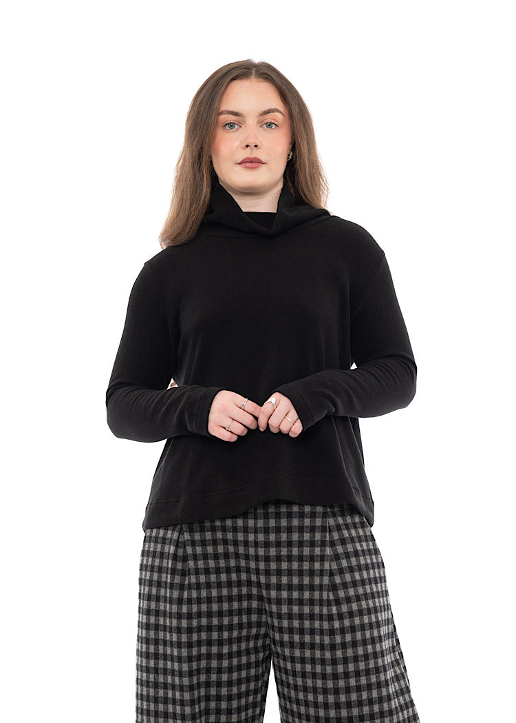 COTTON-FLEECE LYDIA PULLOVER