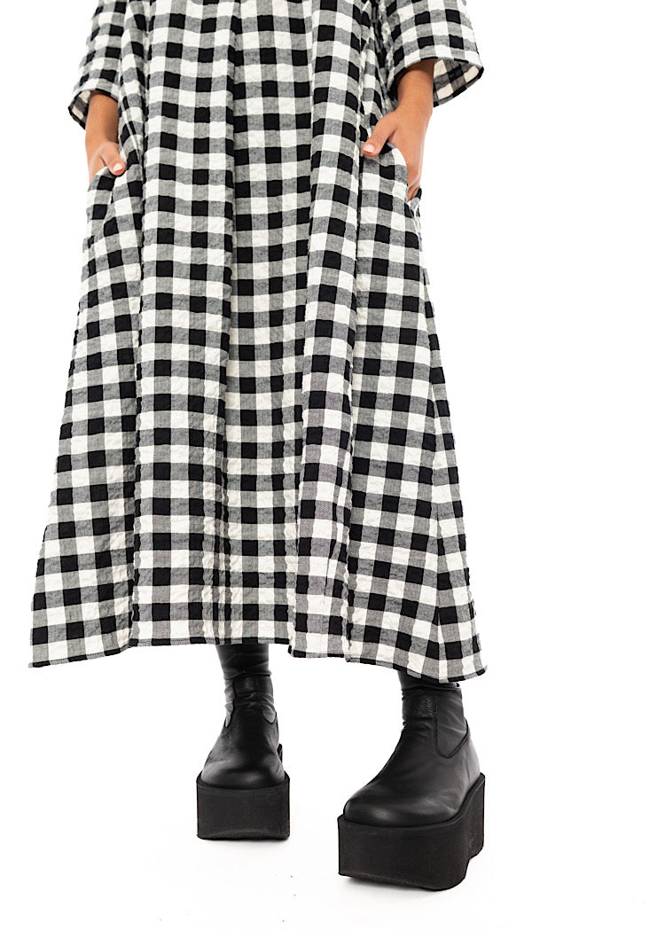 CHECKED REISHI DRESS