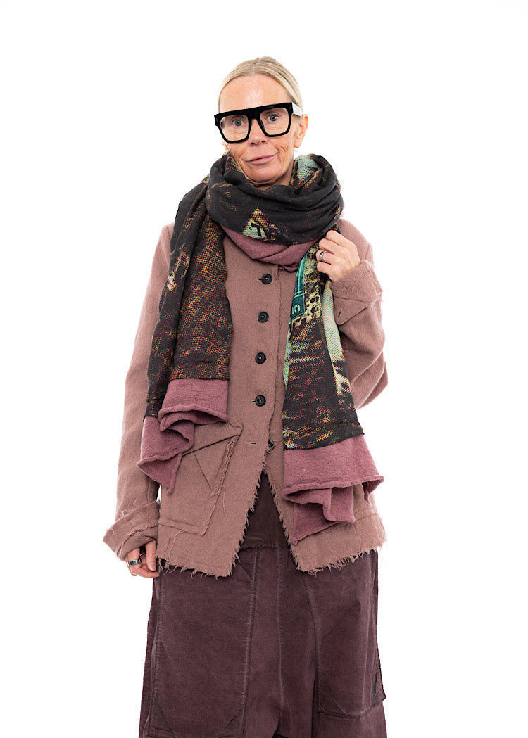 RUNDHOLZ DIP 1/2 SHARER KNITTED SCARF