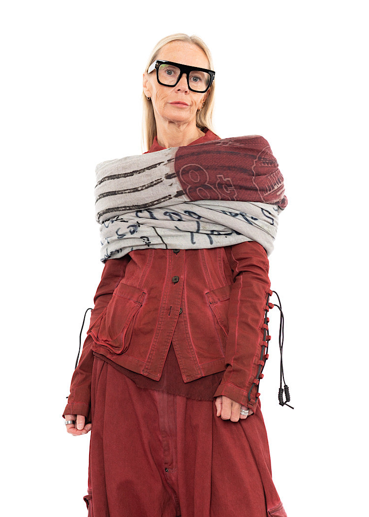 RUNDHOLZ DIP KNITTED SCARF