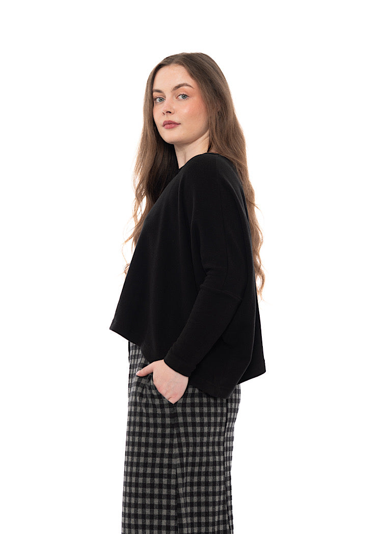 SIGNATURE COTTON-FLEECE KIRA PULLOVER