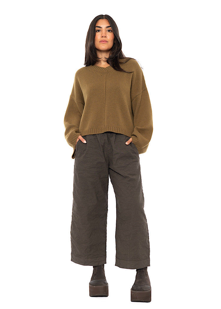 CROPPED CASHMERE-MIX KARLOTTA PULLOVER