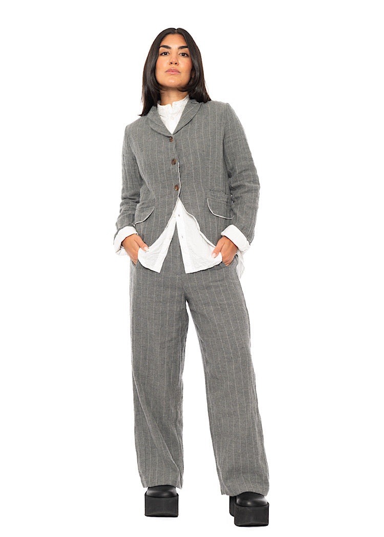 PINSTRIPE PAULETTE TROUSER