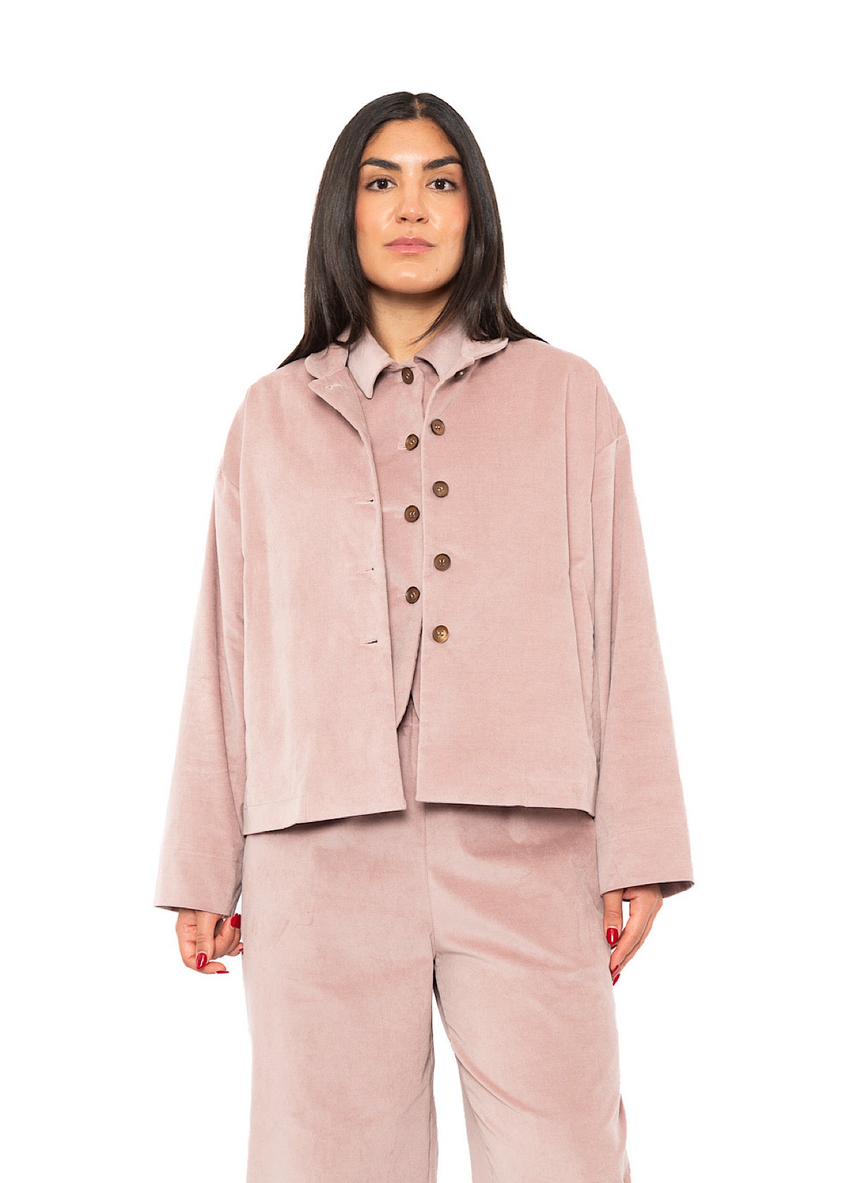 BOXY VELVET FLORA JACKET