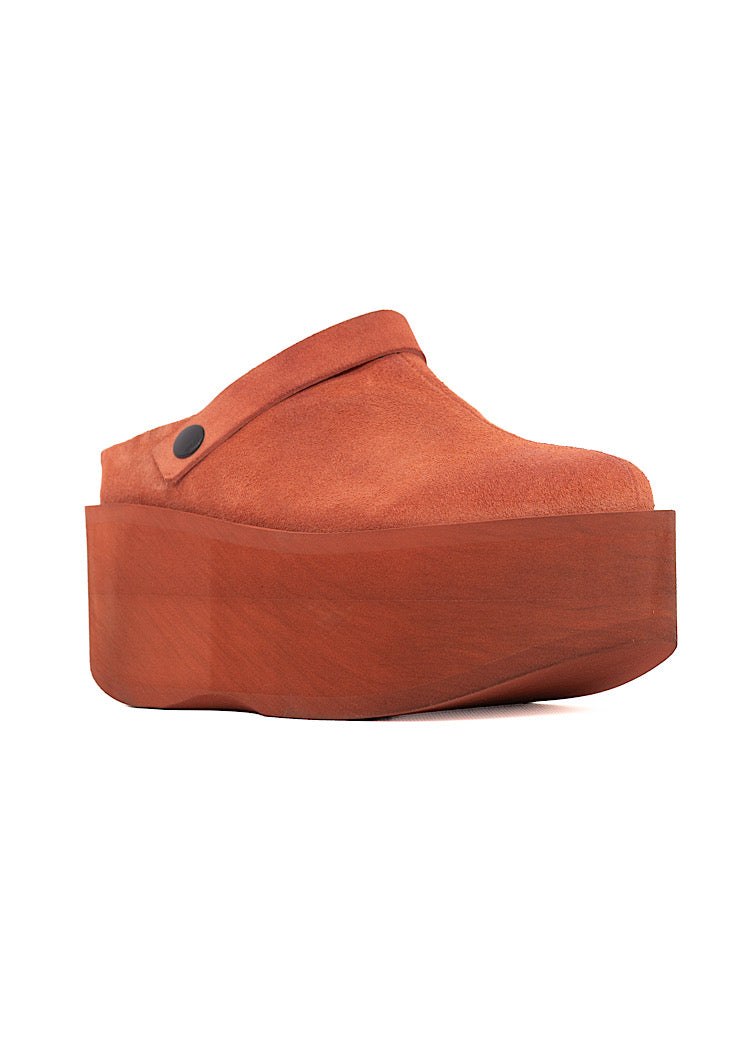 SUEDE PLATFORM CLOG