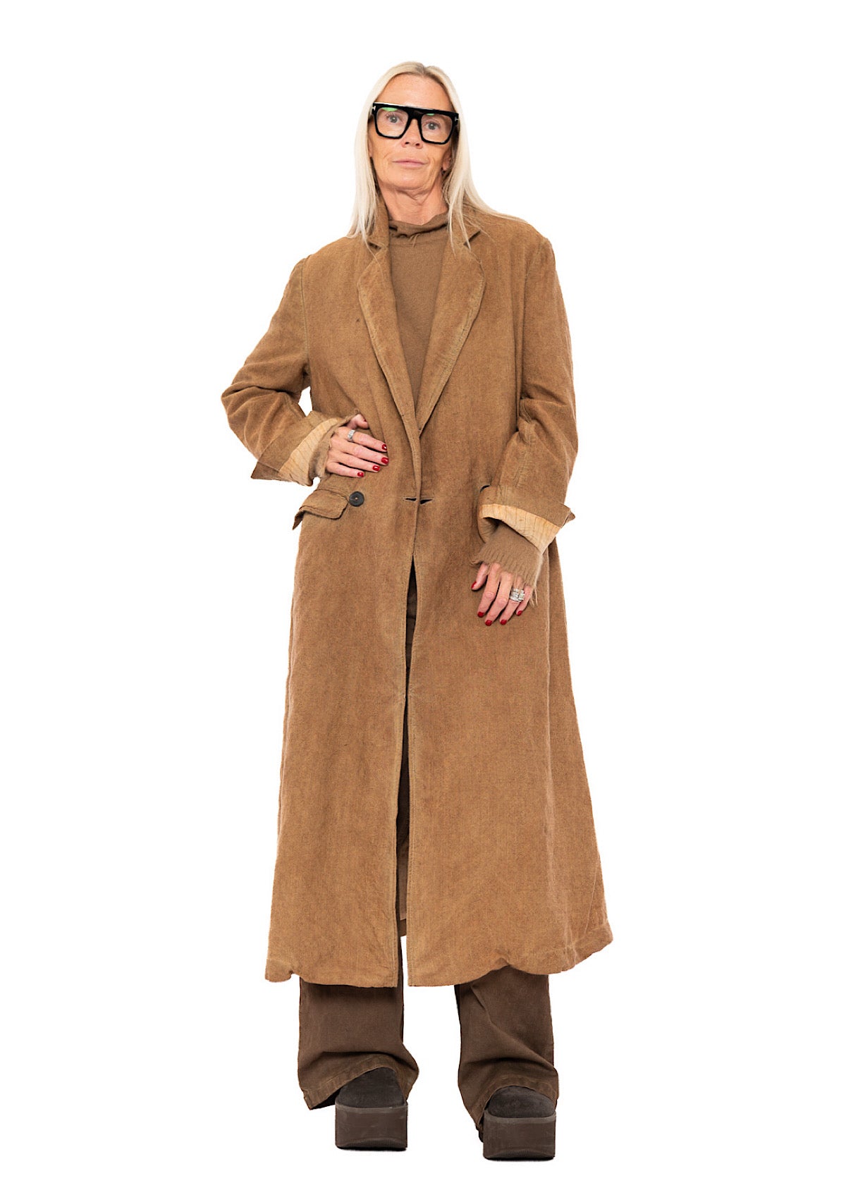 DOUBLE-BREASTED LONG COAT