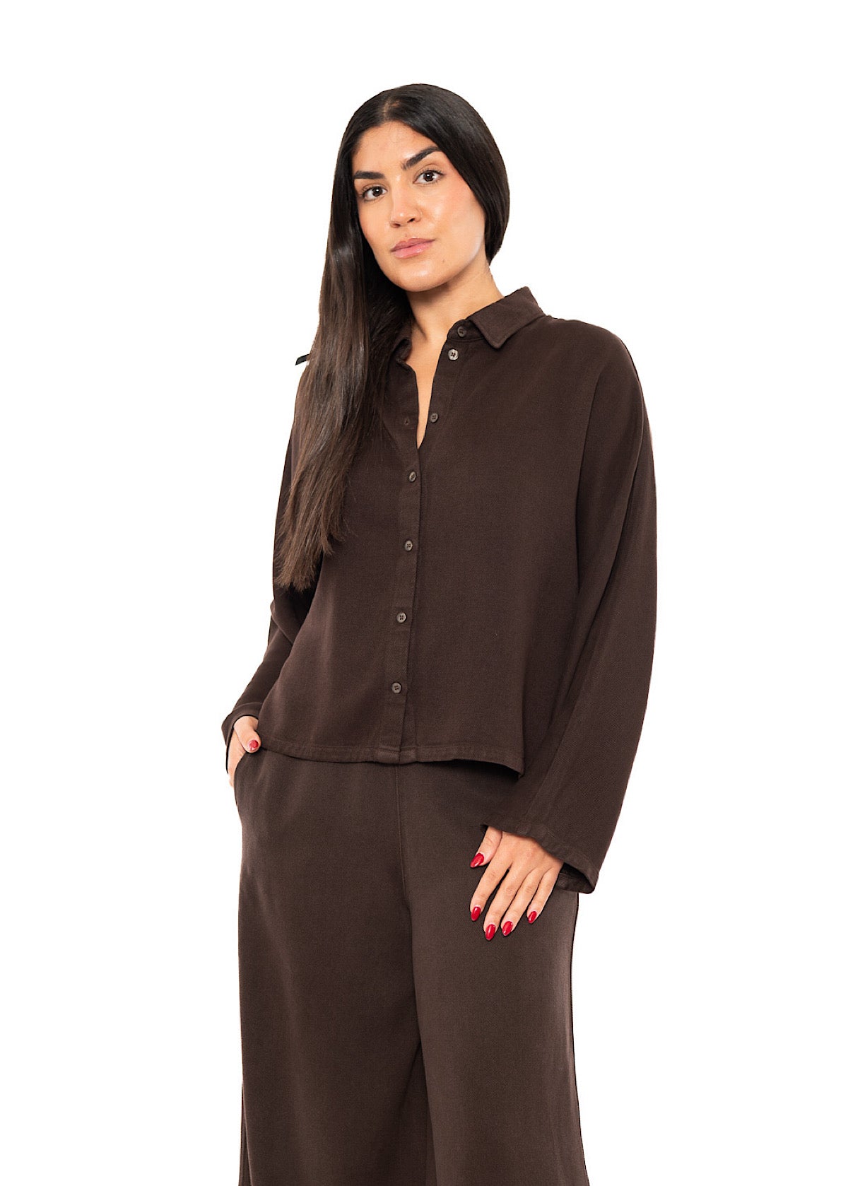 BOXY BATWING SLEEVED BLOUSE