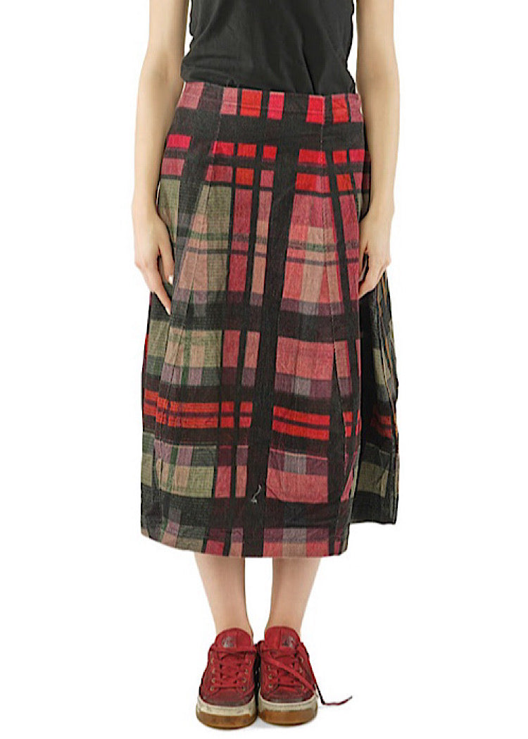 CL HERITAGE CHECK BALLOON SKIRT