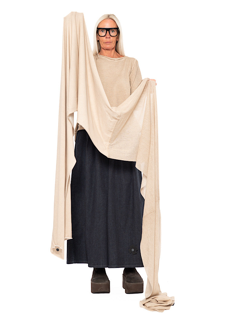 MESH OVERLAY SCARF