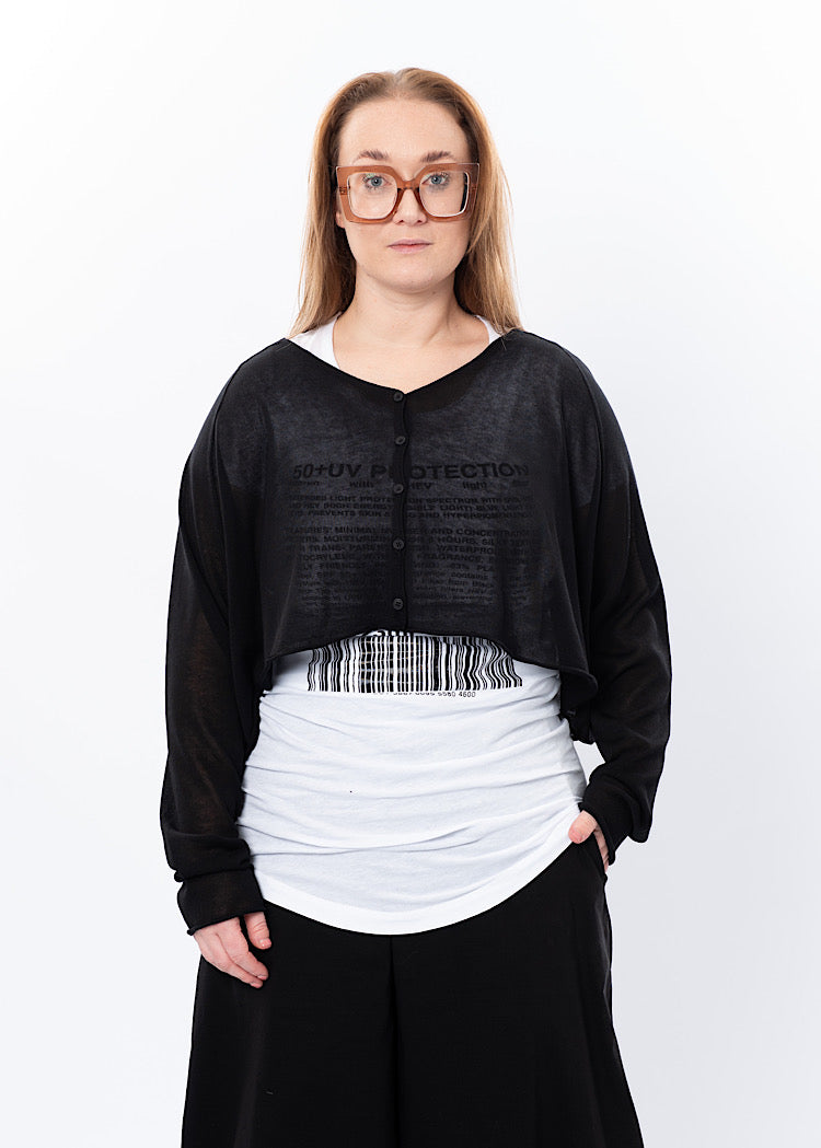 RUNDHOLZ BLACK LABEL CROPPED CARDIGAN