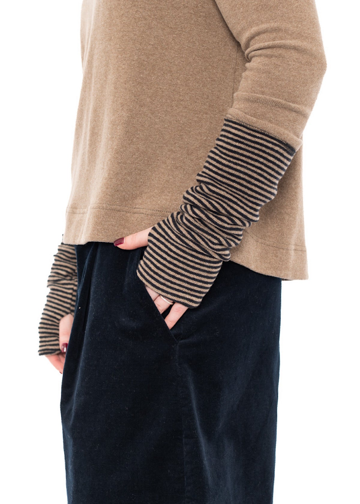 STRIPED SIGNATURE COTTO CUFF