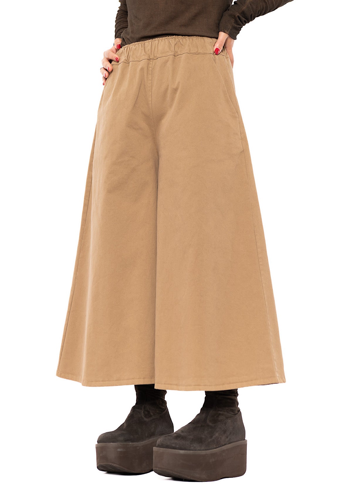 CROPPED LENGTH COTTON TROUSER