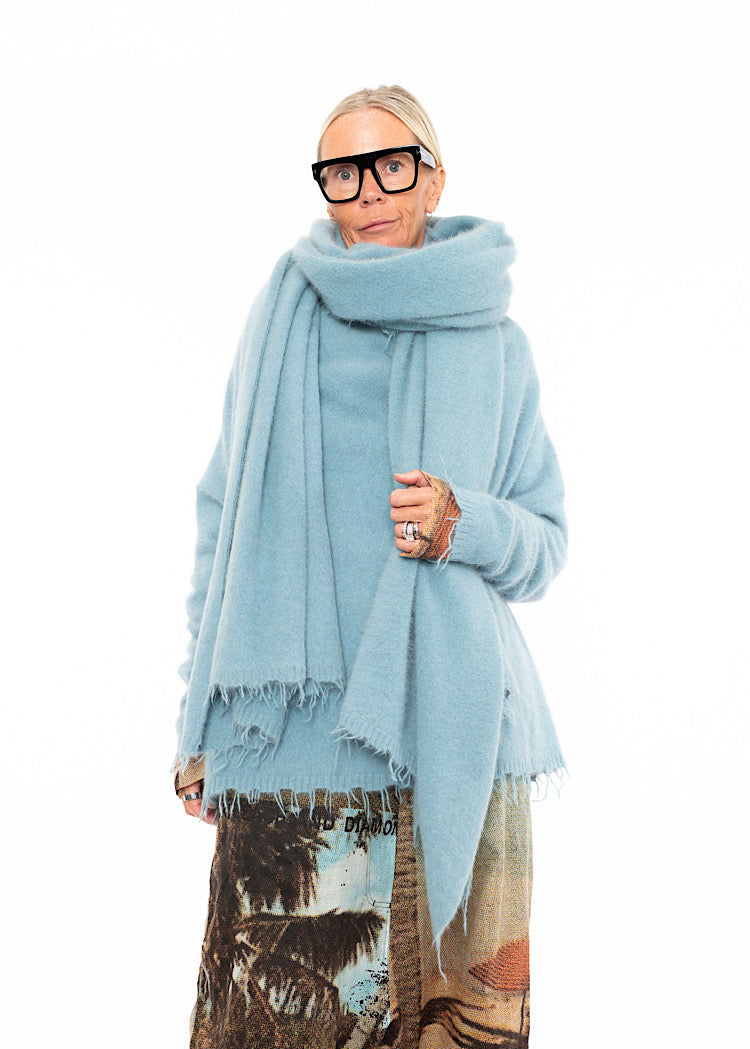 RUNDHOLZ DIP 2/3 SHARER KNITTED SCARF