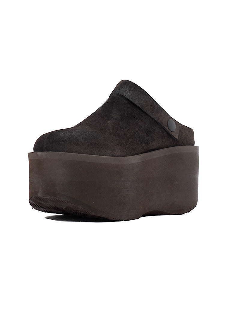 SUEDE PLATFORM CLOG