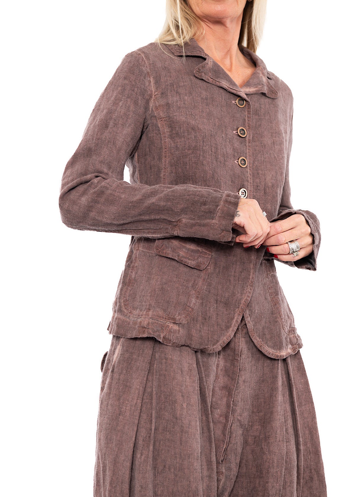 WINTER LINEN TAILORED JACKET