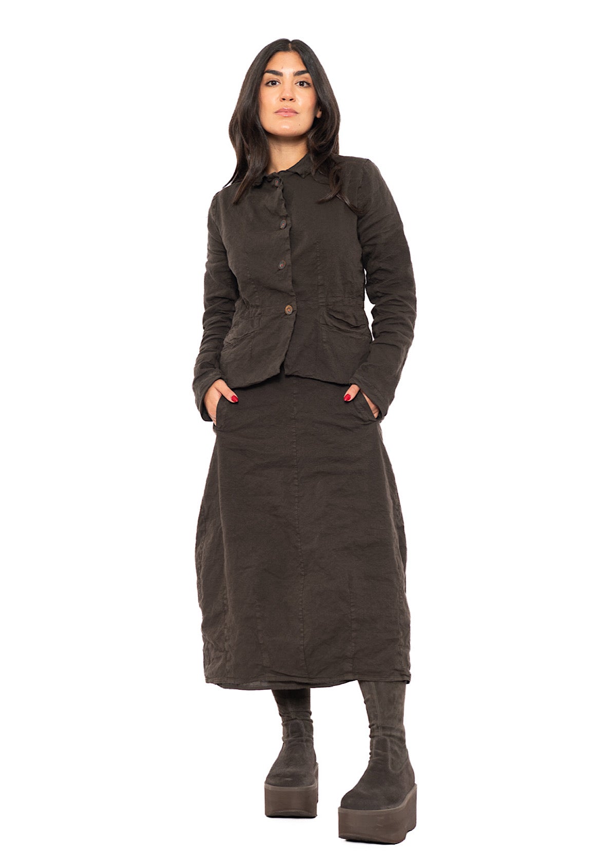 COTTON-TWILL JULIETTE SKIRT
