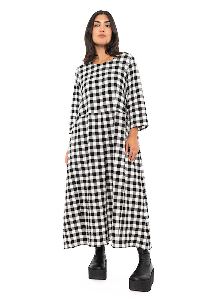 CHECKED REISHI DRESS