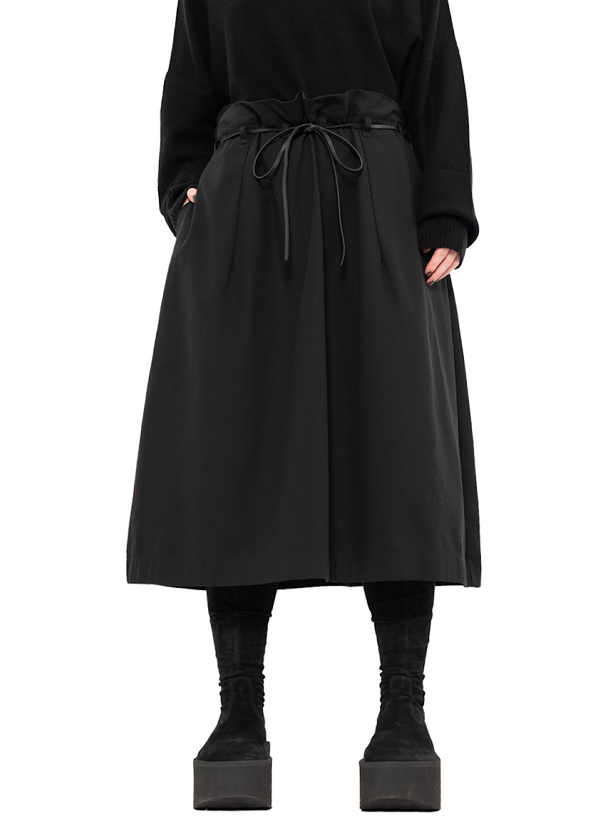 CROPPED COTTON SKIRT