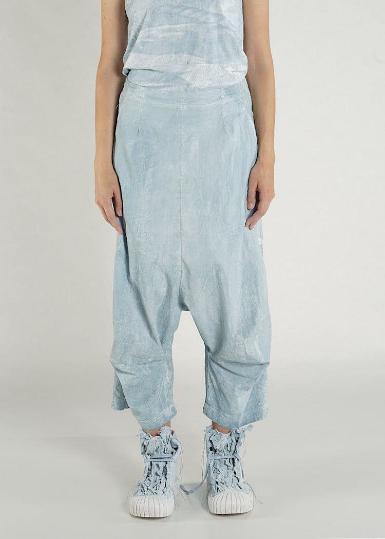 PRE-ORDER RUNDHOLZ DIP TROUSER *BLACK GLOSS | 2240133* (Shown in LINEN FOG | 2240113)