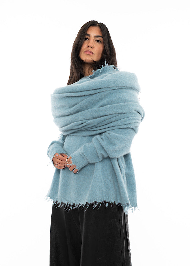 RUNDHOLZ DIP KNITTED SCARF