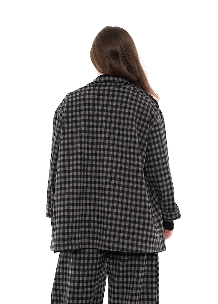 CHECKED LONGLINE CEREALE JQ JACKET