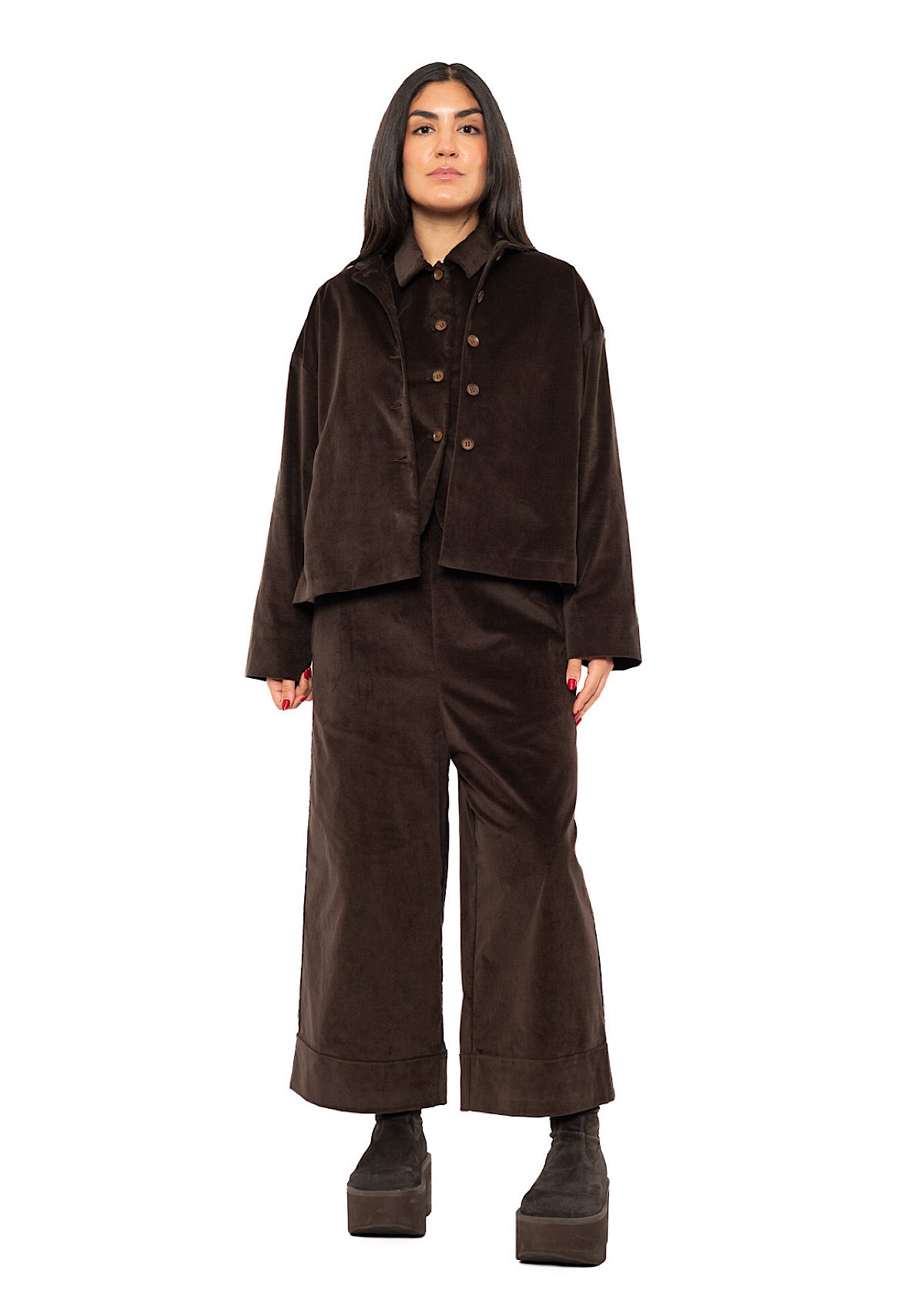 BOXY VELVET FLORA JACKET