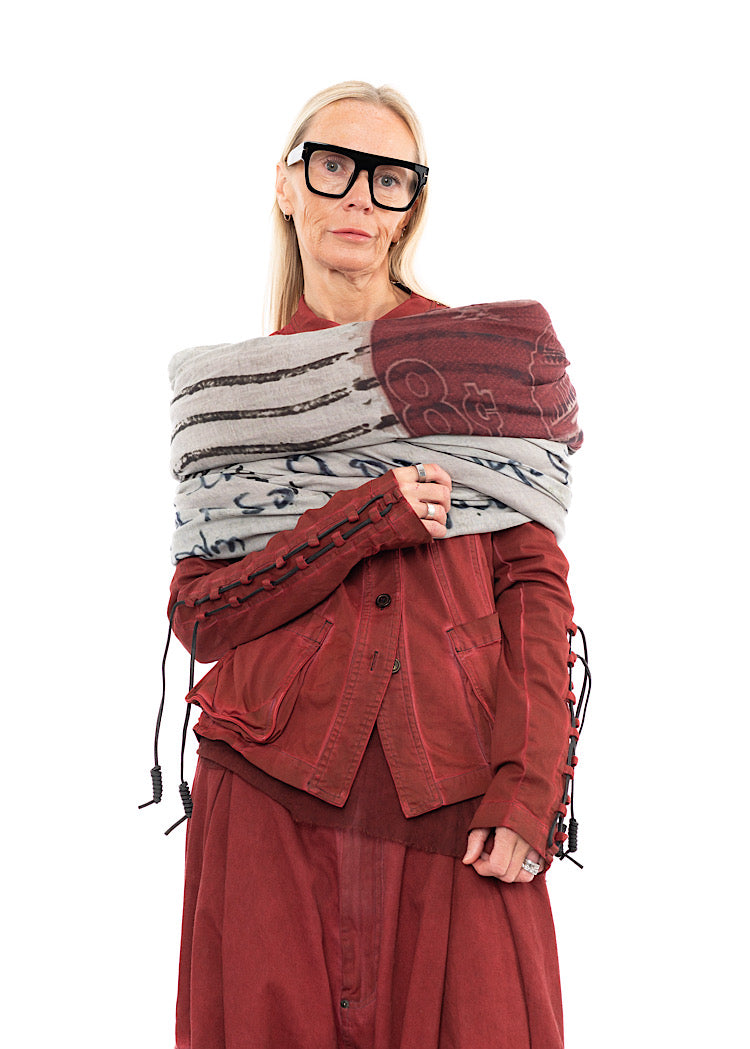 RUNDHOLZ DIP KNITTED SCARF