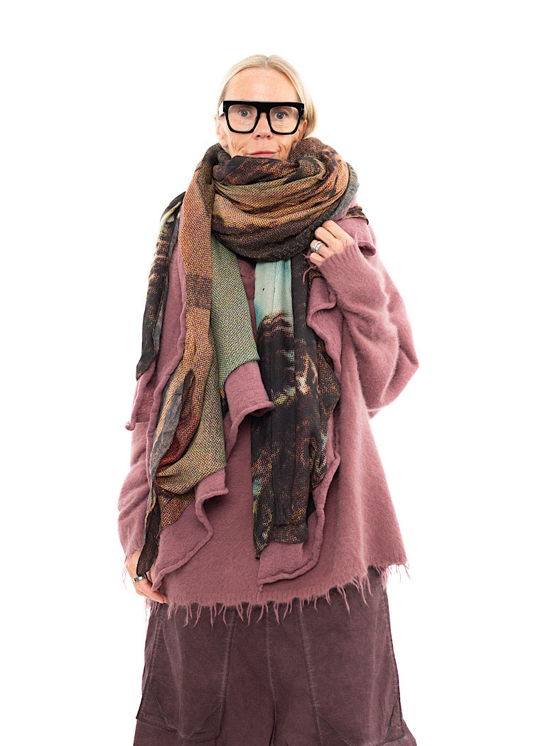 RUNDHOLZ DIP KNITTED SCARF