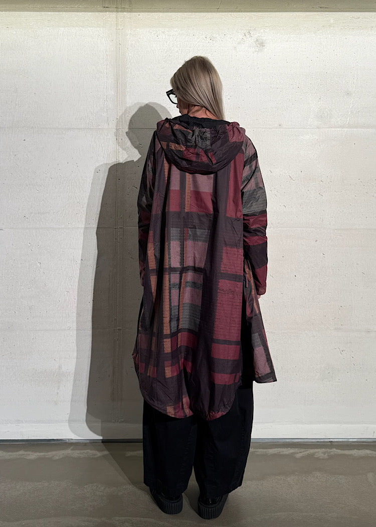 CL HERITAGE CHECK TECHNICAL RAIN COAT