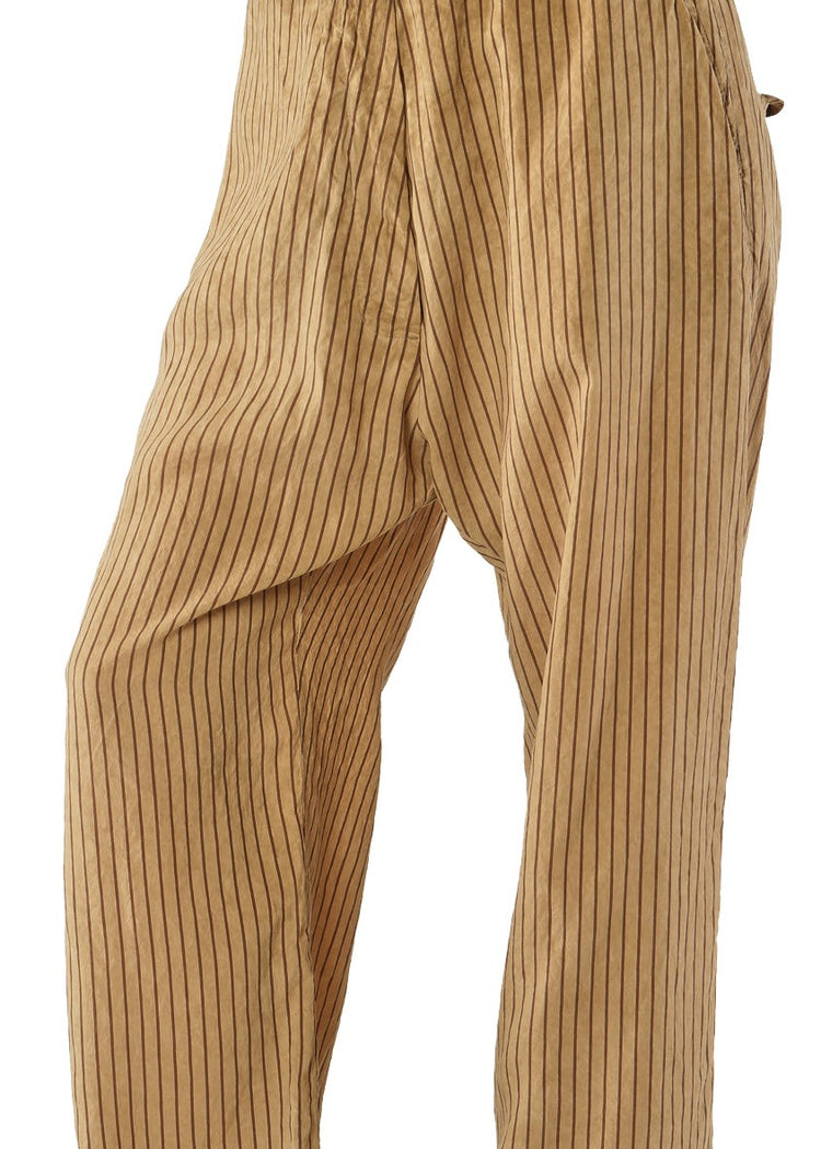 STRIPE VISCOSE-SILK TROUSER