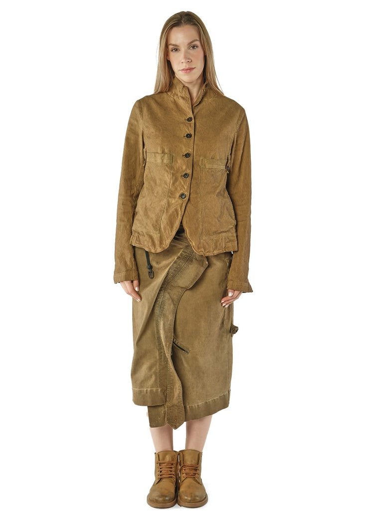 FITTED STRETCH-TWILL JACKET