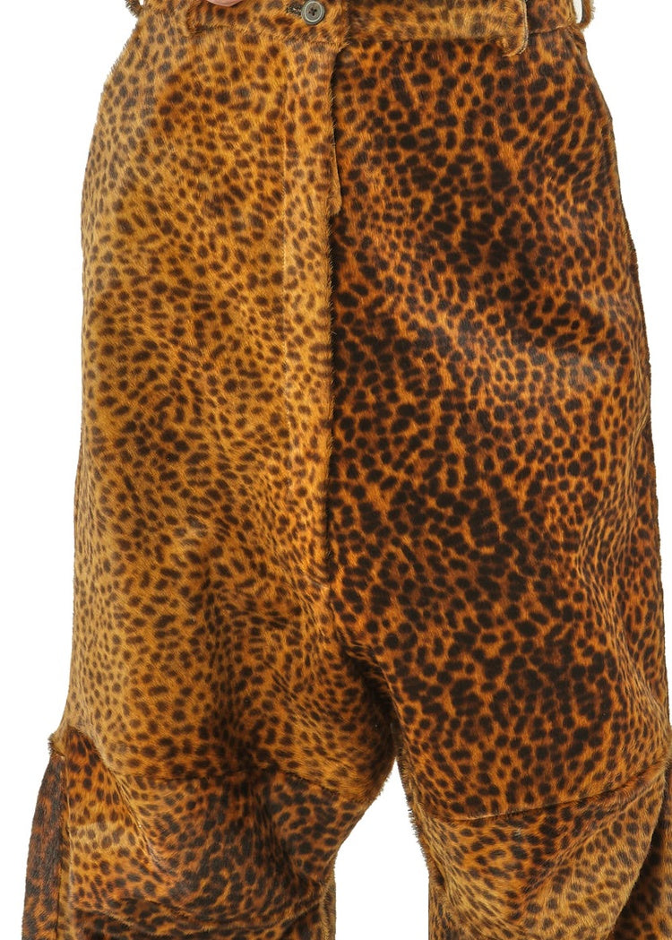 SCULPTURAL LEO LEATHER TROUSER