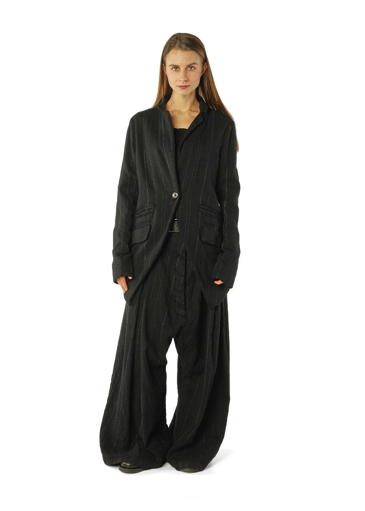 TAILORED PINSTRIPE WOOL JACKET