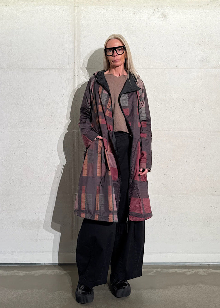 HERITAGE CHECK TECHNICAL RAIN COAT